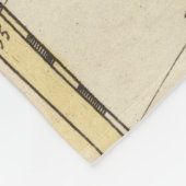 Kaart van Chili, Patagonia, La Plata Fleece Deken (Hoek)