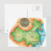 Kaart van China (Voorkant / Achterkant)