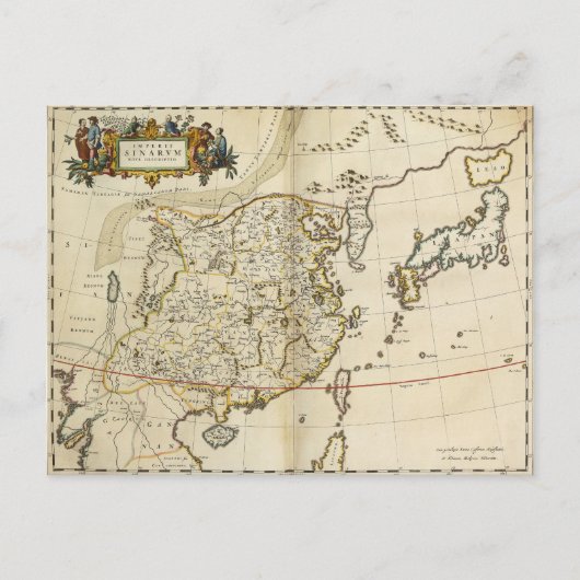  kaart van China | 1662 (Voorkant)