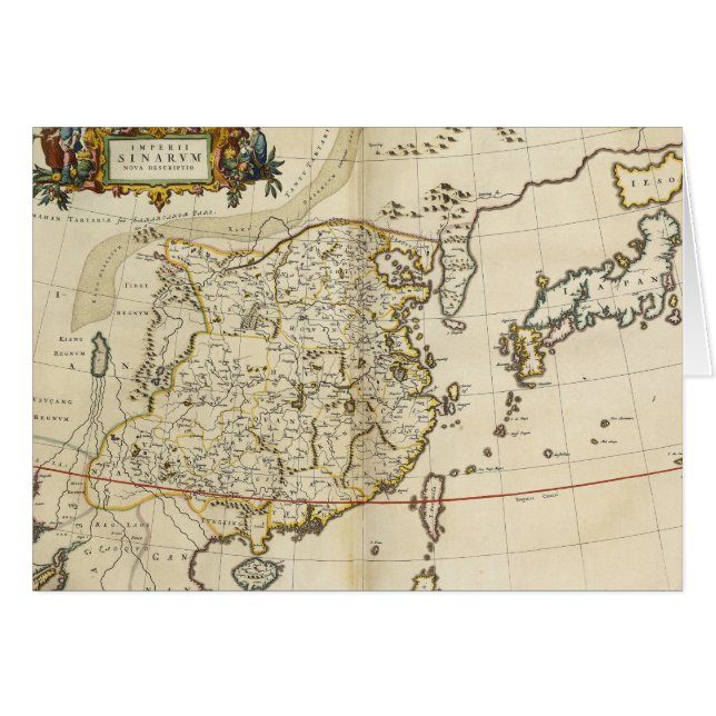  kaart van China | 1662 (Voorkant Horizontaal)