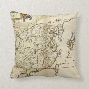  kaart van China   1662 Kussen