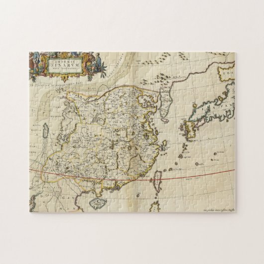  kaart van China | 1662 Legpuzzel (Horizontaal)
