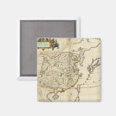  kaart van China | 1662 Magneet (Voorkant / Achterkant)