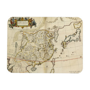 kaart van China 1662 Magneet