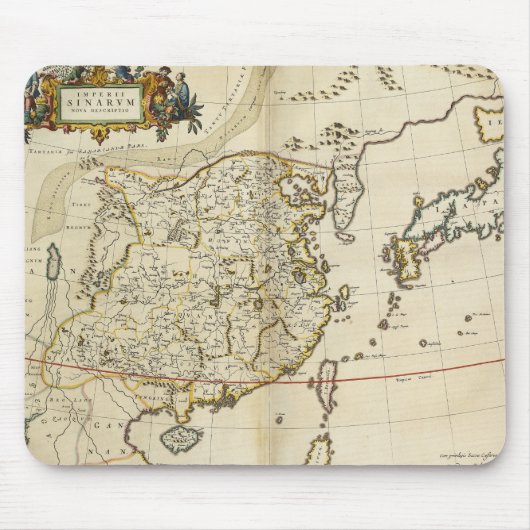  kaart van China | 1662 Muismat (Voorkant)