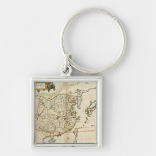 kaart van China 1662 Sleutelhanger