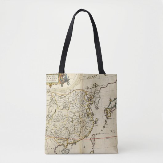  kaart van China | 1662 Tote Bag (Voorkant)