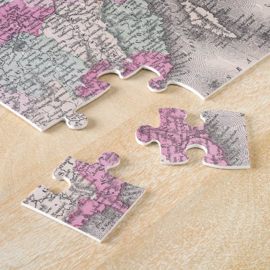  kaart van China (1862) Legpuzzel (Zijkant)