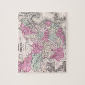 kaart van China (1862) Legpuzzel (Verticaal)