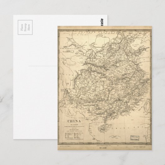 Kaart van China door Jean-Baptiste Du Halde (1710- (Voorkant / Achterkant)