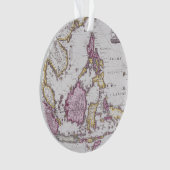 Kaart van China en Indonesië | 1710 Ornament (voorkant)