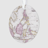 Kaart van China en Indonesië | 1710 Ornament (voorkant)