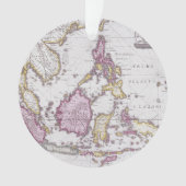 Kaart van China en Indonesië | 1710 Ornament (voorkant)