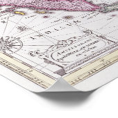 Kaart van China en Indonesië | 1710 Poster (Hoek)