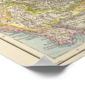 Kaart van China en Japan Poster (Hoek)