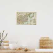 Kaart van China en Japan Poster (Keuken)