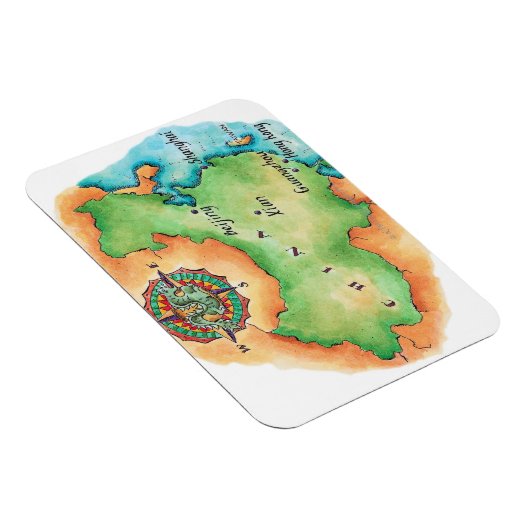 Kaart van China Magneet (Rechterzijde)