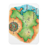 Kaart van China Magneet (Verticaal)