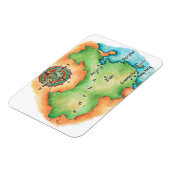 Kaart van China Magneet (Linkerzijde)