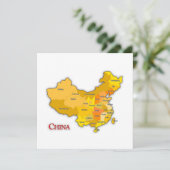 Kaart van china patriottisch (Staand voorkant)