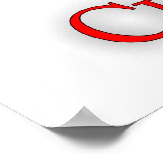 Kaart van China Poster (Hoek)