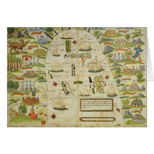 Kaart van China zee, facsimile van Miller Atlas