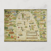 Kaart van China zee, facsimile van Miller Atlas (Voorkant)