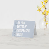 Kaart van chiropractisch Afstuderen, Chiropractor (Gele Bloem)