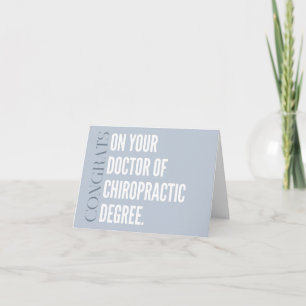 Kaart van chiropractisch Afstuderen, Chiropractor