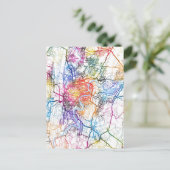 Kaart van Chongqing China (Staand voorkant)