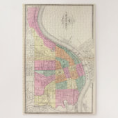 kaart van Cincinnati OH (1872) Legpuzzel (Verticaal)