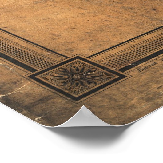  kaart van Cincinnati Ohio (1838) Poster (Hoek)