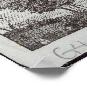  kaart van Cincinnati Ohio Poster (Hoek)