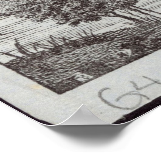  kaart van Cincinnati Ohio Poster (Hoek)