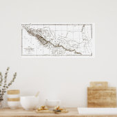 kaart van CIRCASSIA1840 Poster (Keuken)