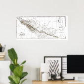 kaart van CIRCASSIA1840 Poster (Thuiskantoor)