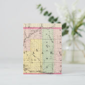 Kaart van Clare County, Michigan (Staand voorkant)