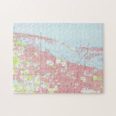  kaart van Clearwater Florida (1974) Legpuzzel (Horizontaal)