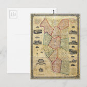 Kaart van Clermont County Ohio (1857) (Voorkant / Achterkant)