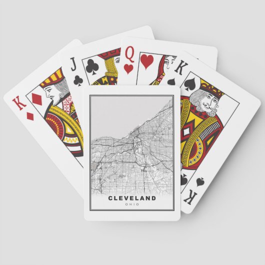 Kaart van Cleveland (Achterkant)