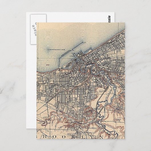  kaart van Cleveland (1904) (Voorkant / Achterkant)