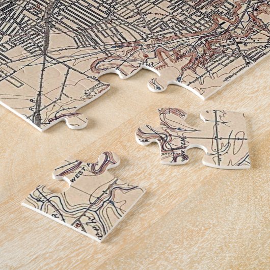  kaart van Cleveland (1904) Legpuzzel (Zijkant)