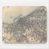  kaart van Cleveland (1904) Muismat (Voorkant)