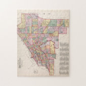  kaart van Cleveland OH (1892) Legpuzzel (Verticaal)