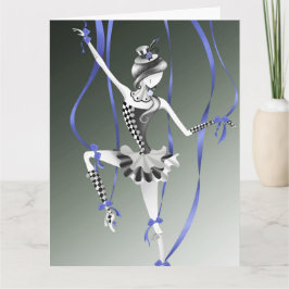 Kaart van Clown Puppet Blue Ribbons Greetings