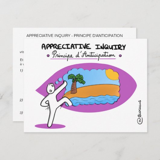 Kaart van Coaching "AI - beginsel van antiparticip (Voorkant / Achterkant)