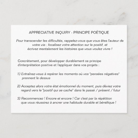 Kaart van Coaching "AI - Simultaniteitsprincipe" (Achterkant)