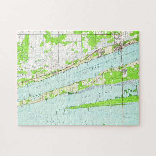  kaart van Cocoa Florida (1949) Legpuzzel (Horizontaal)