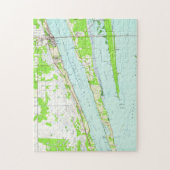 kaart van Cocoa Florida (1949) Legpuzzel (Verticaal)