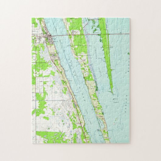  kaart van Cocoa Florida (1949) Legpuzzel (Verticaal)